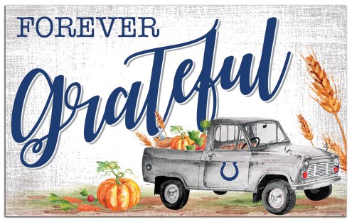Indianapolis Colts Forever Grateful 11&quot; x 19&quot; Sign