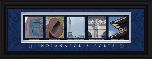 Indianapolis Colts Framed Letter Art