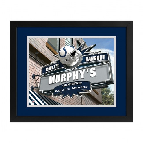 Indianapolis Colts Hangout Sign Custom Print