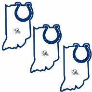 Indianapolis Colts Home State Decal - 3 Pack