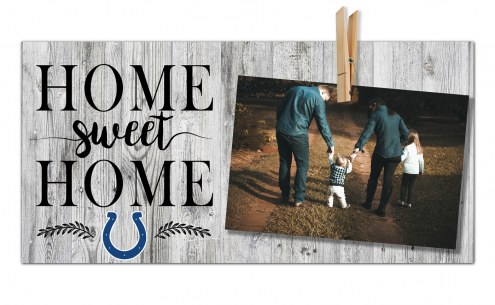 Indianapolis Colts Home Sweet Home Clothespin Frame