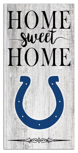 Indianapolis Colts Home Sweet Home Whitewashed 6&quot; x 12&quot; Sign