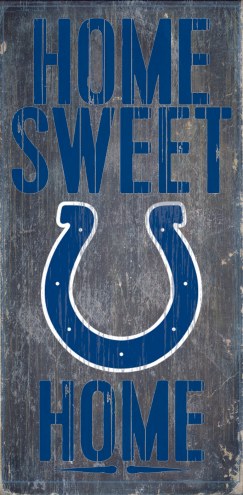 Indianapolis Colts Home Sweet Home Wood Sign