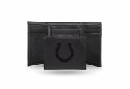 Indianapolis Colts Laser Engraved Black Trifold Wallet