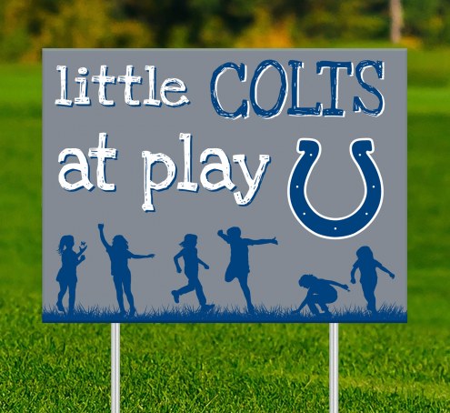 Indianapolis Colts Little Fans at Play 2-Sided Yard Sign