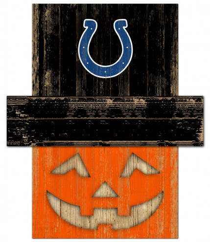 Indianapolis Colts Pumpkin Head Sign