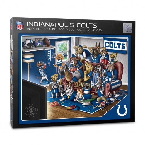 Indianapolis Colts Purebred Fans &quot;A Real Nailbiter&quot; 500 Piece Puzzle