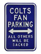 Indianapolis Colts Sacked Parking Sign