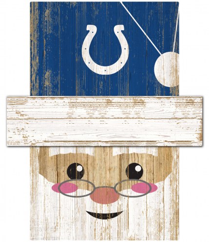 Indianapolis Colts Santa Head Sign