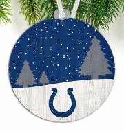 Indianapolis Colts Snow Scene Ornament