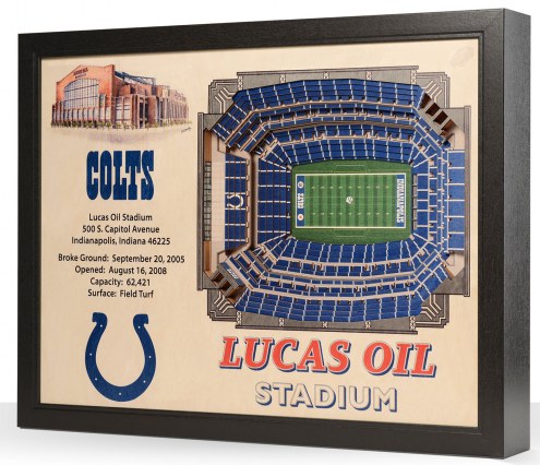 Indianapolis Colts 25-Layer StadiumViews 3D Wall Art