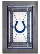 Indianapolis Colts Stained Glass with Frame