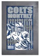 Indianapolis Colts Team Monthly 11" x 19" Framed Sign