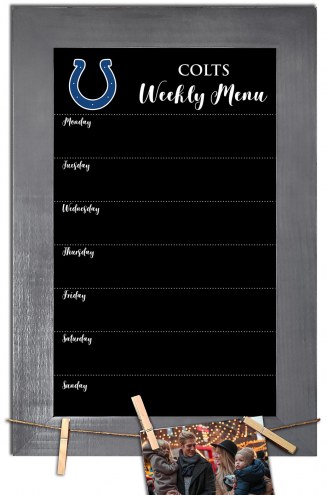 Indianapolis Colts Weekly Menu Chalkboard with Frame