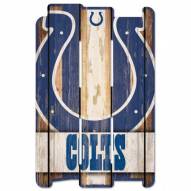 Indianapolis Colts Wood Fence Sign