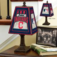 Cleveland Indians MLB Hand-Painted Art Glass Table Lamp
