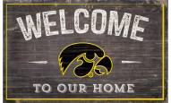 Iowa Hawkeyes 11" x 19" Welcome to Our Home Sign
