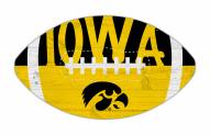 Iowa Hawkeyes 12" Football Cutout Sign