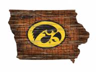 Iowa Hawkeyes 12" Roadmap State Sign