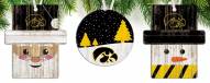 Iowa Hawkeyes 3-Pack Christmas Ornament Set