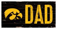 Iowa Hawkeyes 6" x 12" Dad Sign