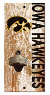 Iowa Hawkeyes 6" x 12" Distressed Bottle Opener