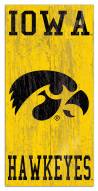 Iowa Hawkeyes 6" x 12" Heritage Logo Sign
