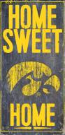 Iowa Hawkeyes 6" x 12" Home Sweet Home Sign