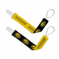 Iowa Hawkeyes Baby Pacifier Clips