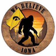Iowa Hawkeyes Bigfoot 12" Circle Sign