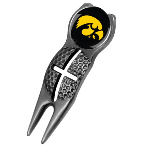Iowa Hawkeyes Black Crosshairs Divot Tool
