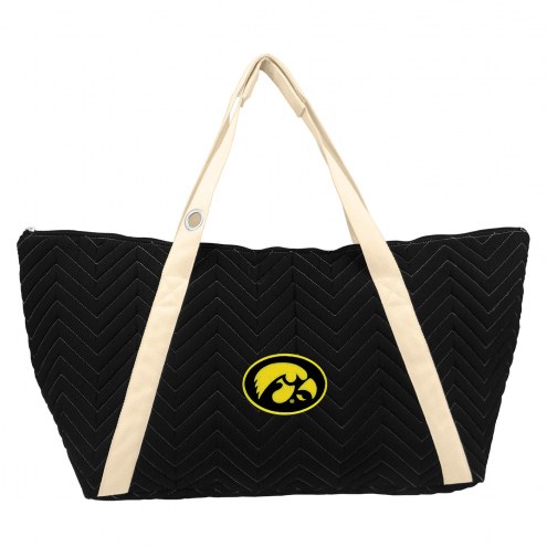 Iowa Hawkeyes Chevron Stitch Weekender Bag