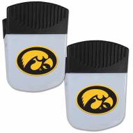 Iowa Hawkeyes Chip Clip Magnet with Bottle Opener - 2 Pack