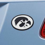 Iowa Hawkeyes Chrome Metal Car Emblem
