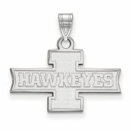 Iowa Hawkeyes Sterling Silver Small Pendant