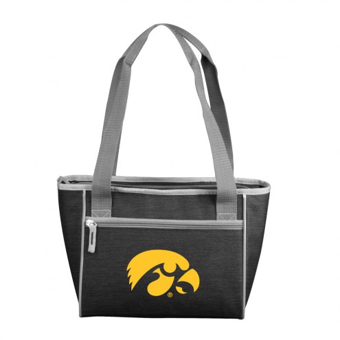 Iowa Hawkeyes Crosshatch 16 Can Cooler Tote
