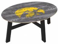 Iowa Hawkeyes Distressed Wood Coffee Table