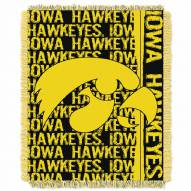 Iowa Hawkeyes Double Play Woven Throw Blanket