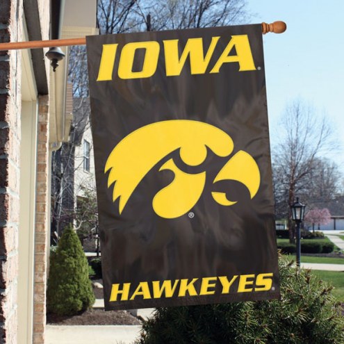 Iowa Hawkeyes NCAA Embroidered / Applique College Flag Banner