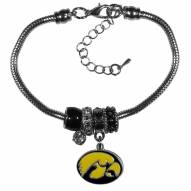 Iowa Hawkeyes Euro Bead Bracelet