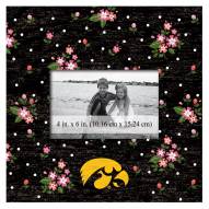 Iowa Hawkeyes Floral 10" x 10" Picture Frame