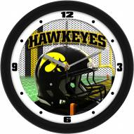 Iowa Hawkeyes Football Helmet Wall Clock