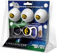 Iowa Hawkeyes Golf Ball Gift Pack with Key Chain