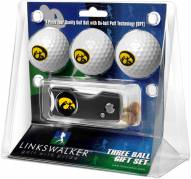 Iowa Hawkeyes Golf Ball Gift Pack with Spring Action Divot Tool
