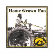 Iowa Hawkeyes Home Grown 10" x 10" Sign