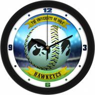 Iowa Hawkeyes Home Run Wall Clock