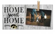 Iowa Hawkeyes Home Sweet Home Clothespin Frame