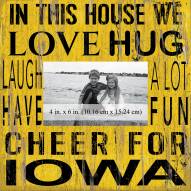 Iowa Hawkeyes In This House 10" x 10" Picture Frame