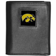 Iowa Hawkeyes Leather Tri-fold Wallet