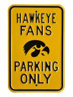 Iowa Hawkeyes NCAA Embossed Parking Sign